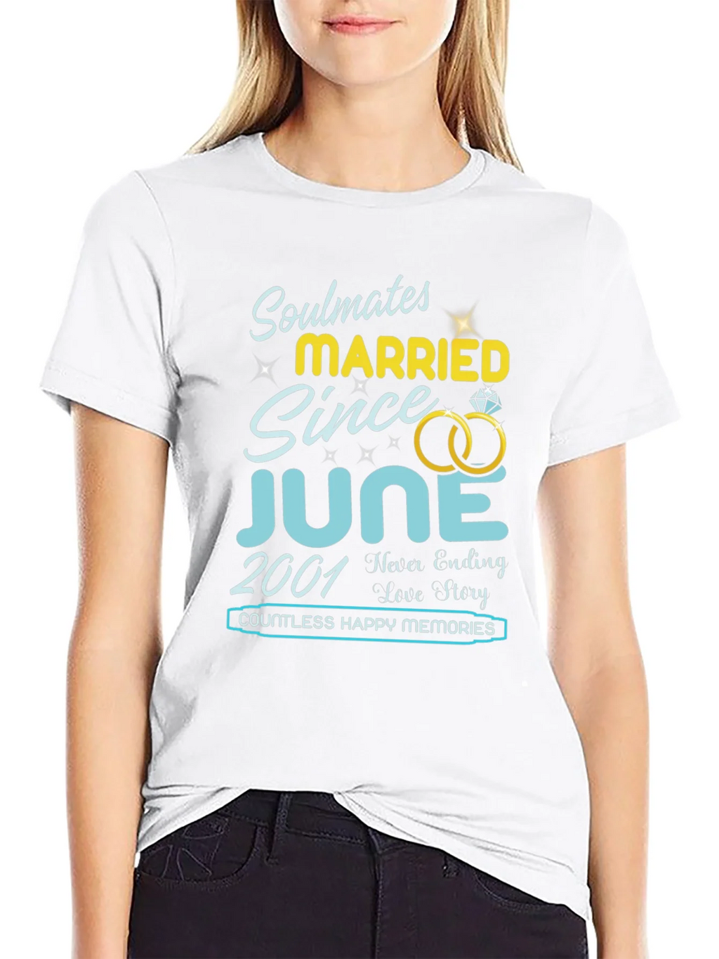 Soulmates Married Since June 2001 T-Shirt product image 8