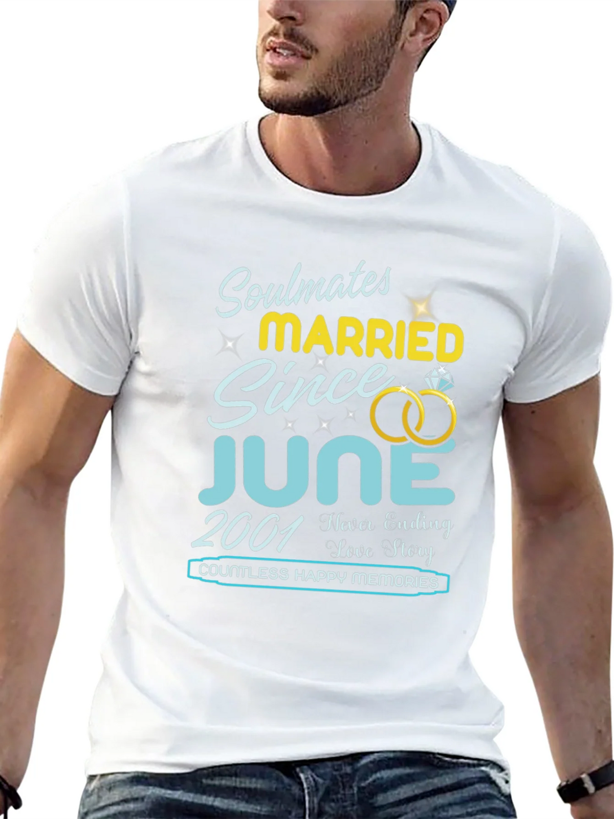 Soulmates Married Since June 2001 T-Shirt product image 12