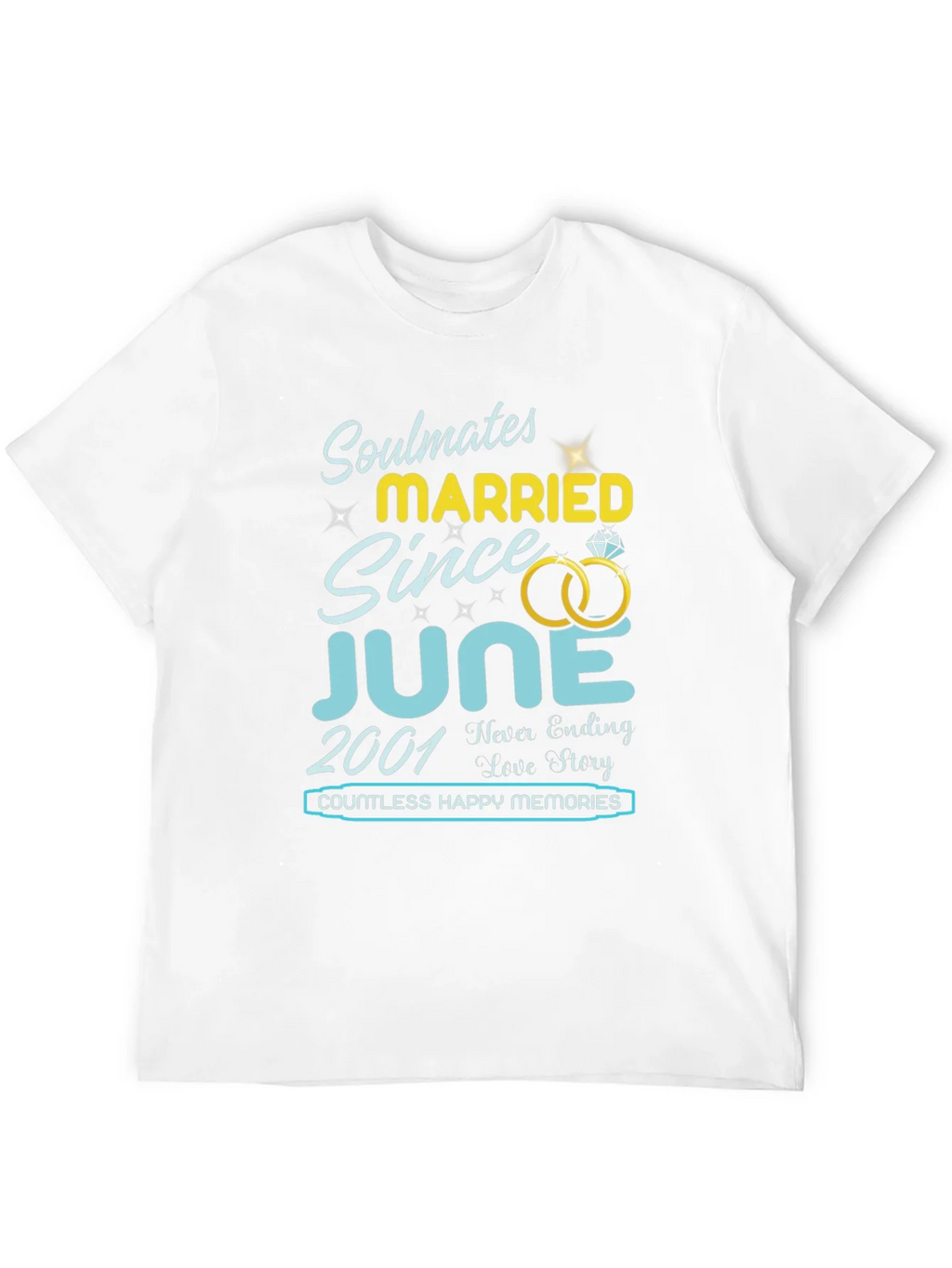 Soulmates Married Since June 2001 T-Shirt product image 11