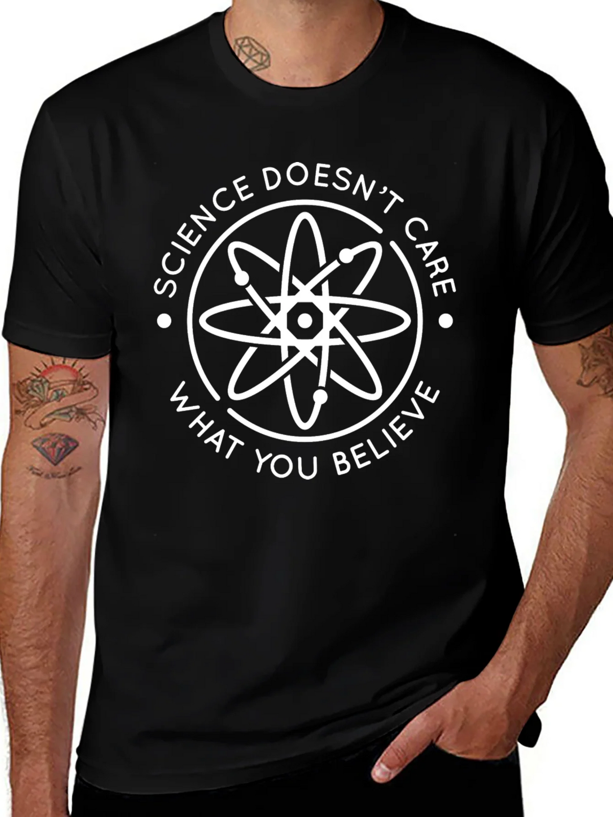 Science Doesnt Care T-Shirt - Black product image 1