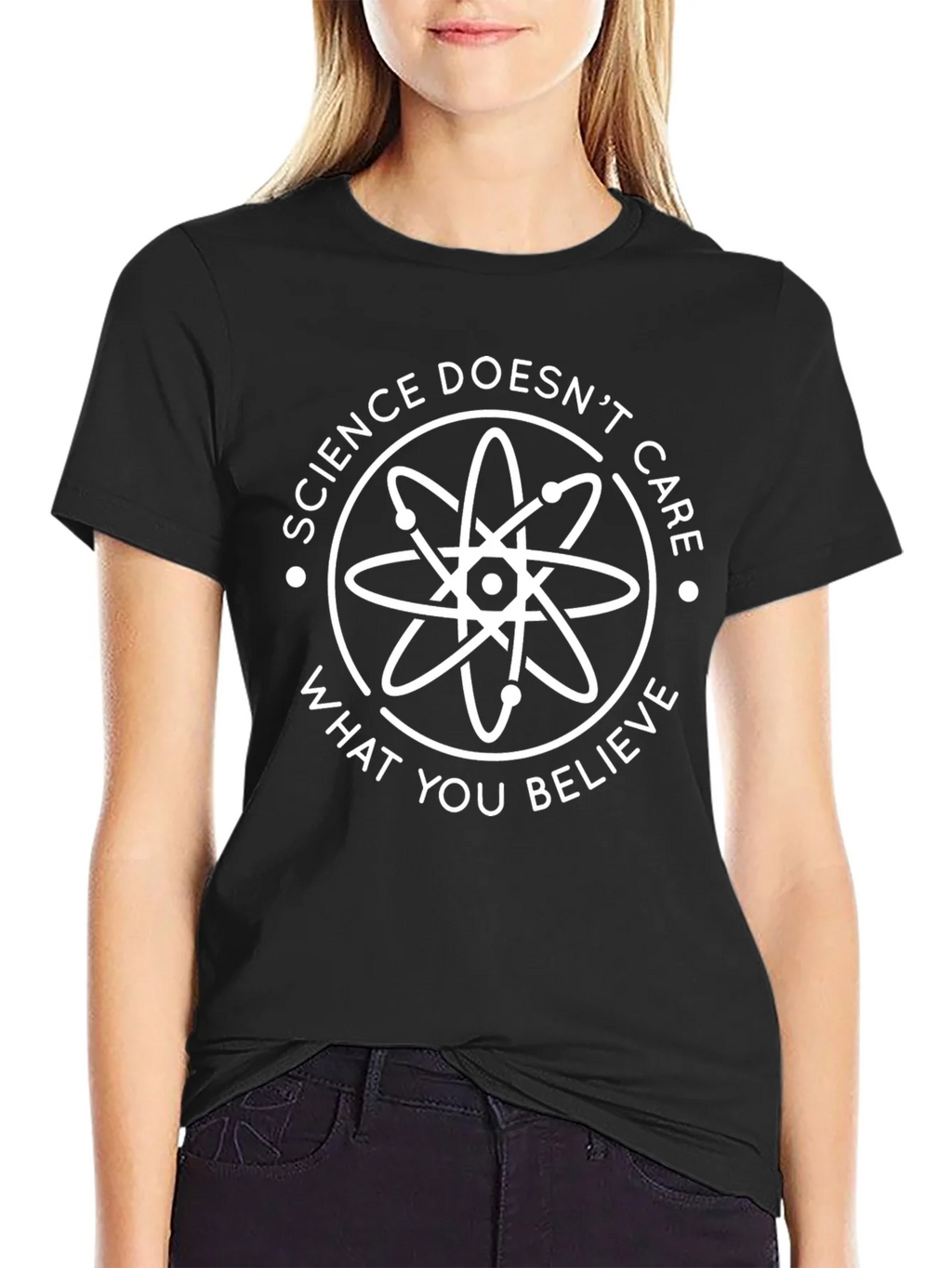 Science Doesnt Care T-Shirt - Black product image 2