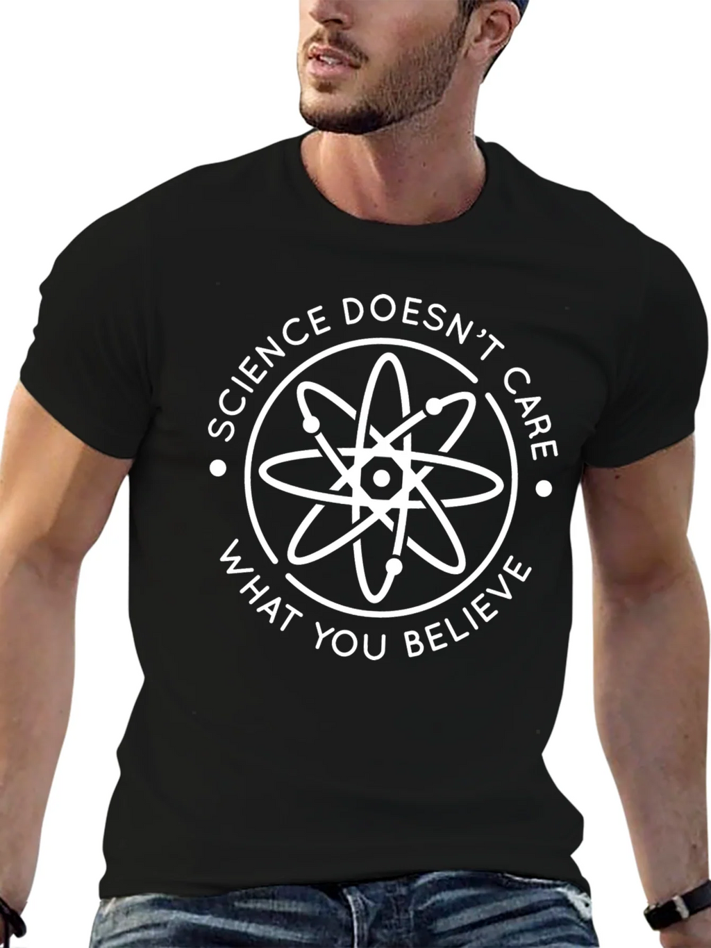 Science Doesnt Care T-Shirt - Black product image 6