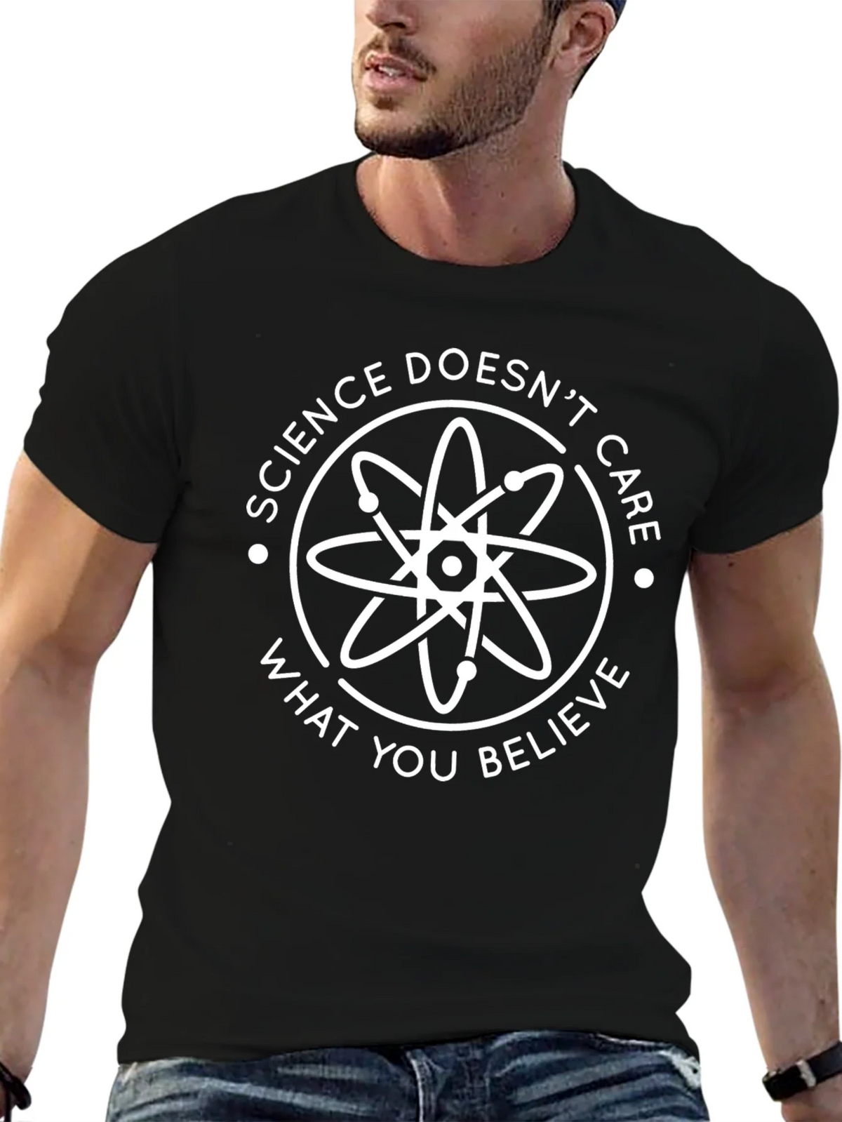 Science Doesnt Care T-Shirt - Black product image 6