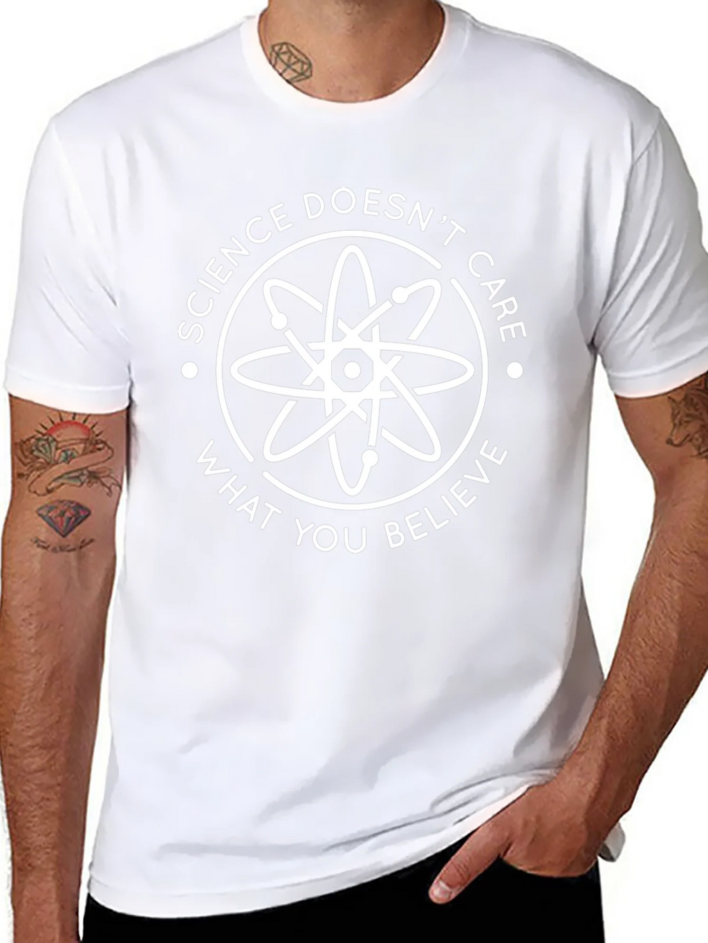 Science Doesnt Care T-Shirt - Black product image 7