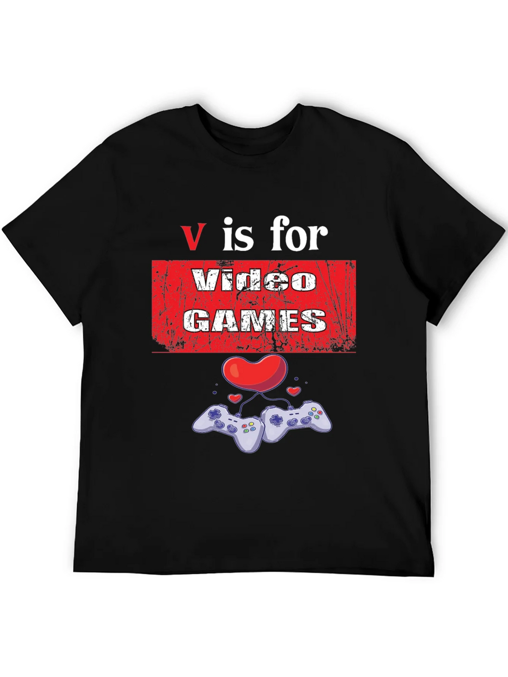 V is for Video Games Graphic T-Shirt product image 3