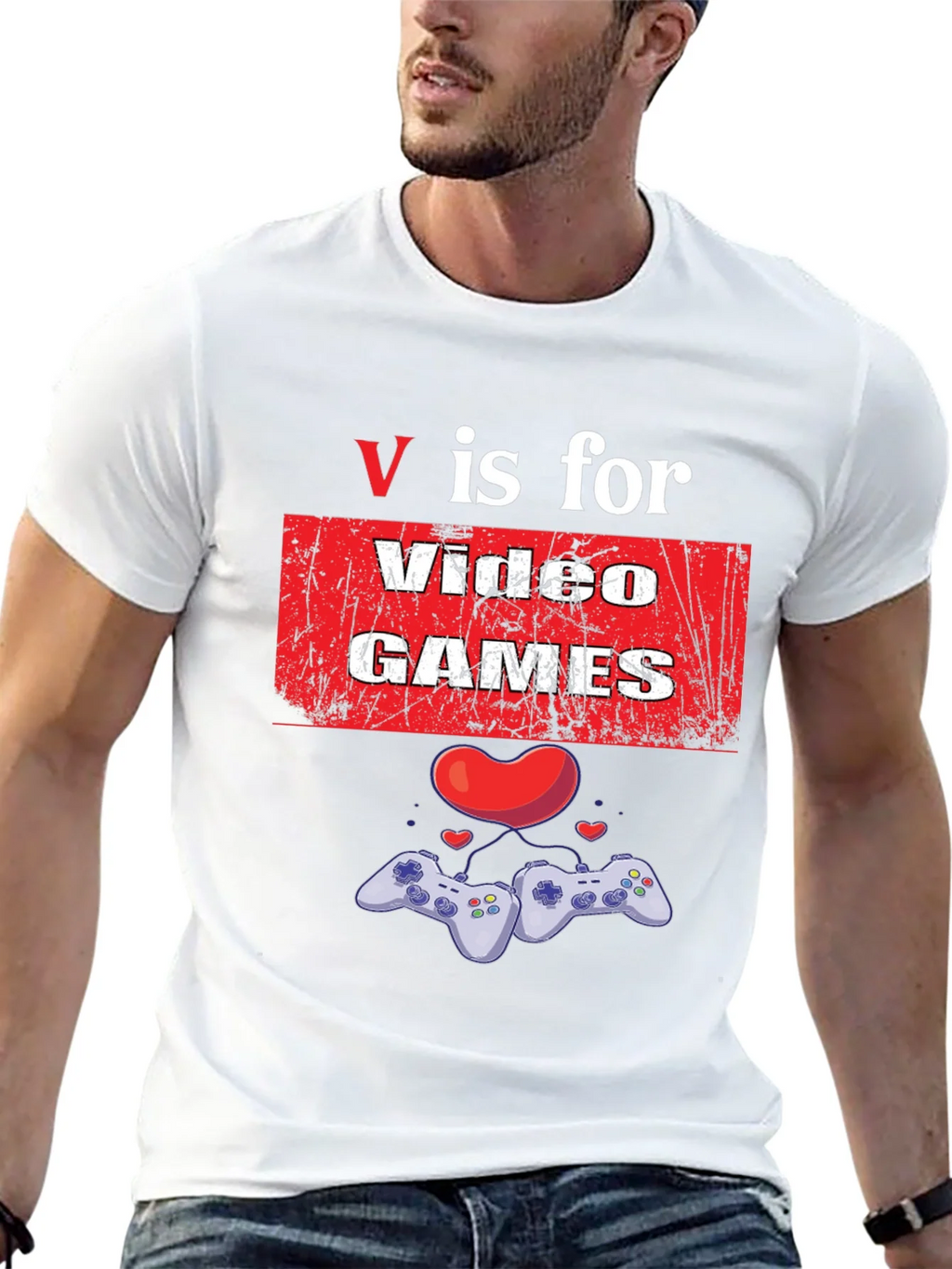 V is for Video Games Graphic T-Shirt product image 9
