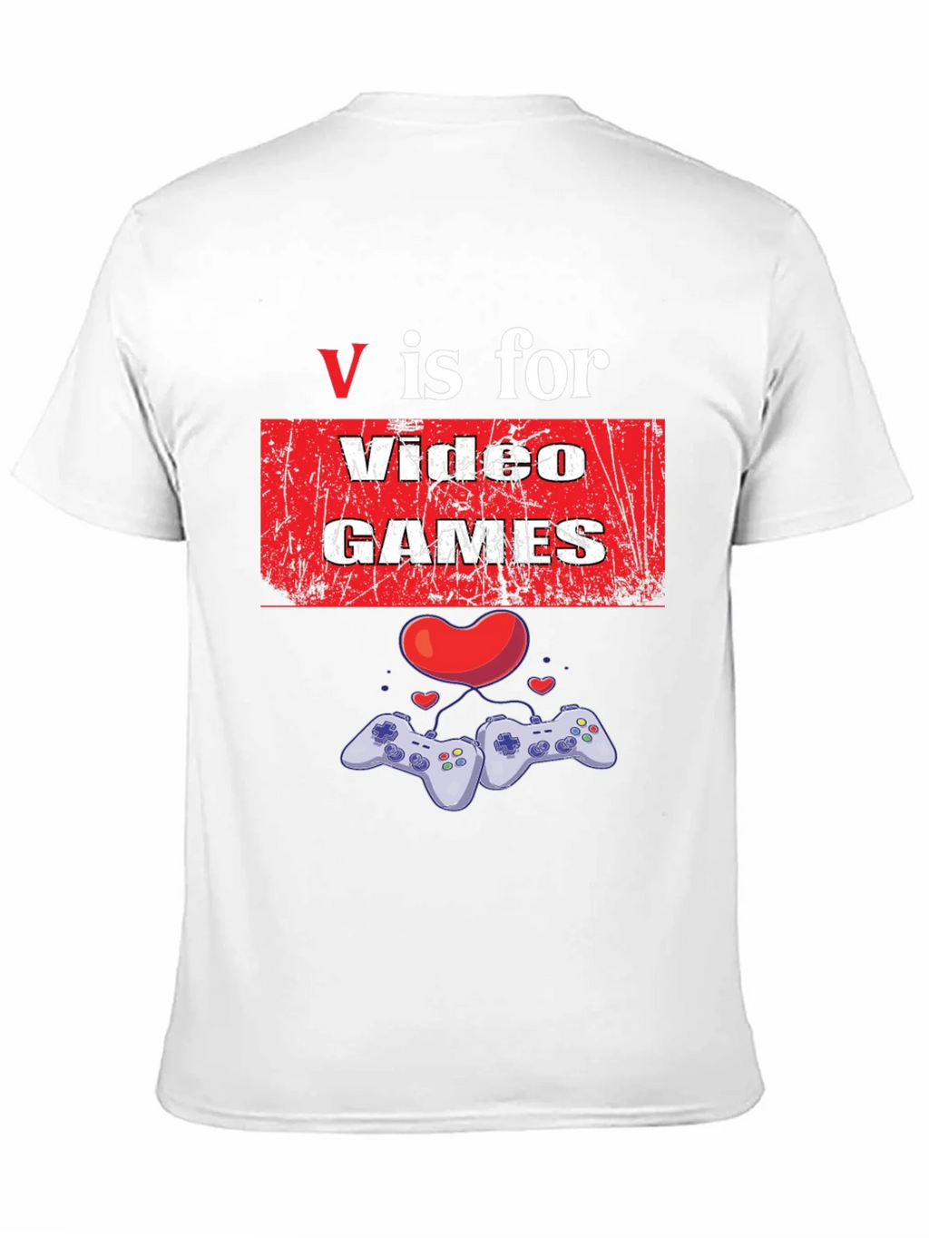 V is for Video Games Graphic T-Shirt product image 7
