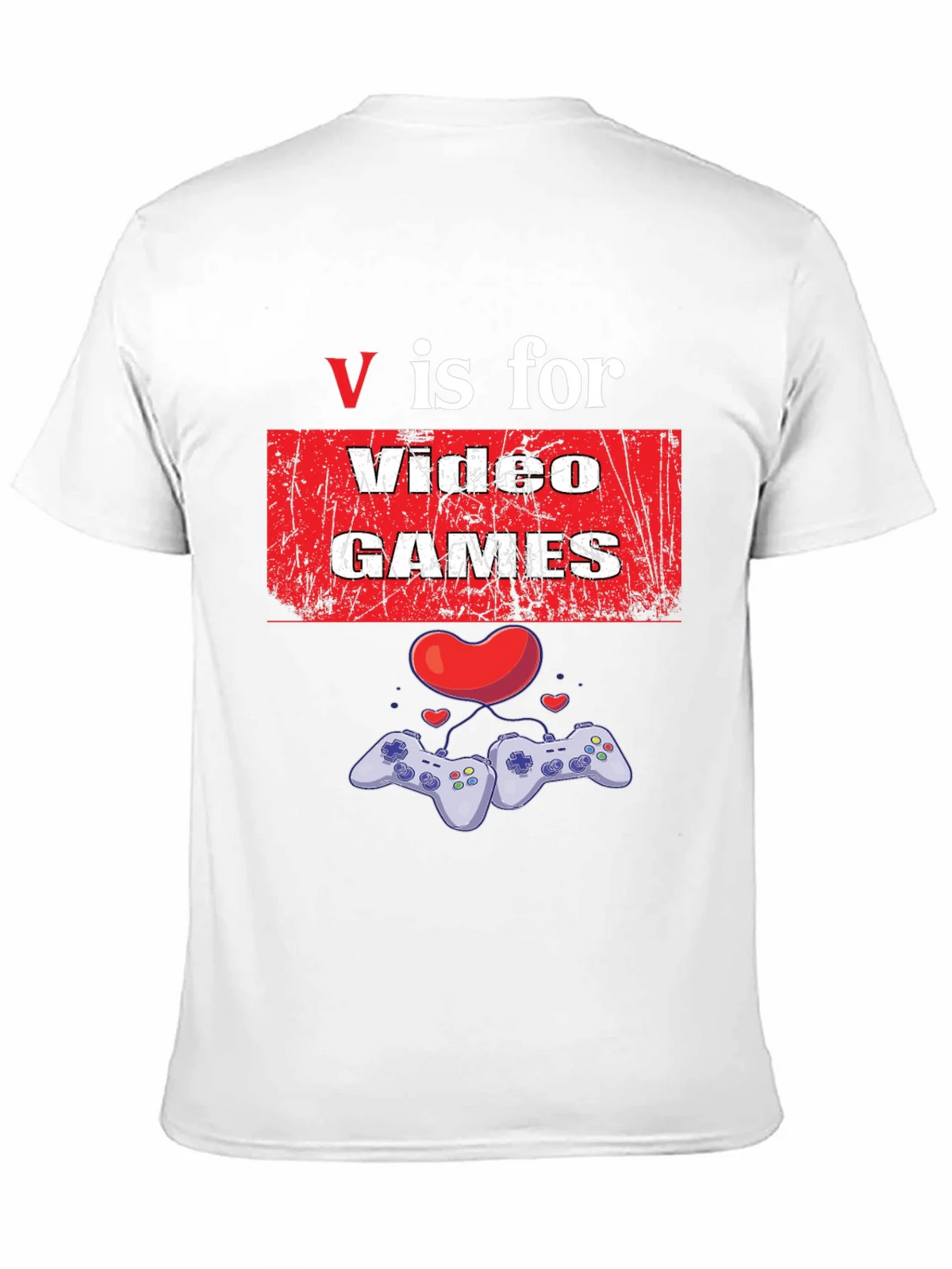 V is for Video Games Graphic T-Shirt product image 7