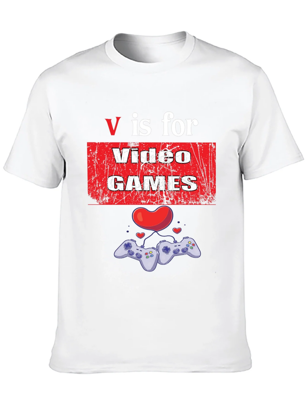 V is for Video Games Graphic T-Shirt product image 6