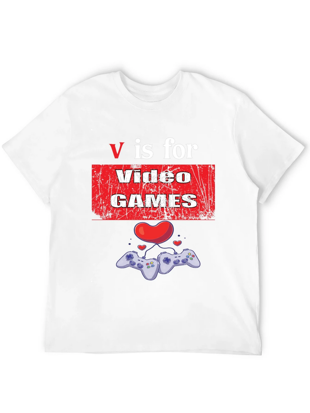 V is for Video Games Graphic T-Shirt product image 8