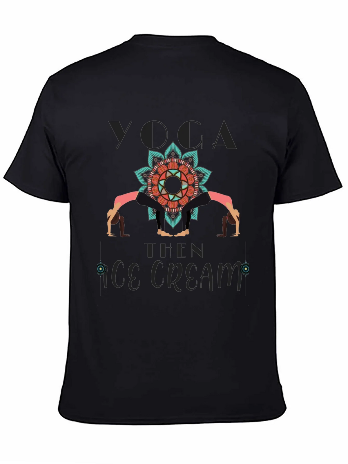 Yoga Then Ice Cream Graphic T-Shirt product image 4