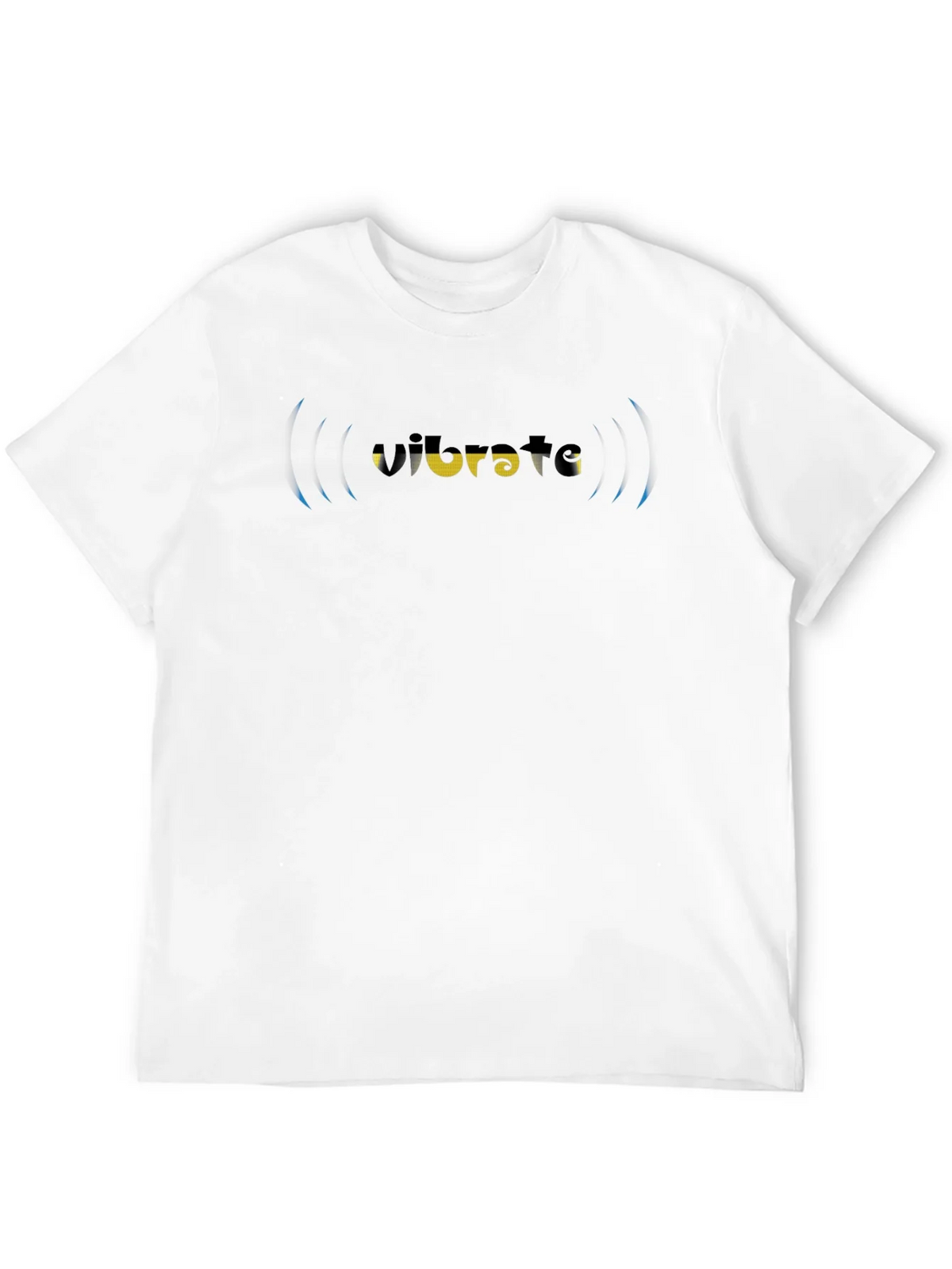 Vibrate Graphic Tee - Black Cotton Blend T-Shirt product image 11