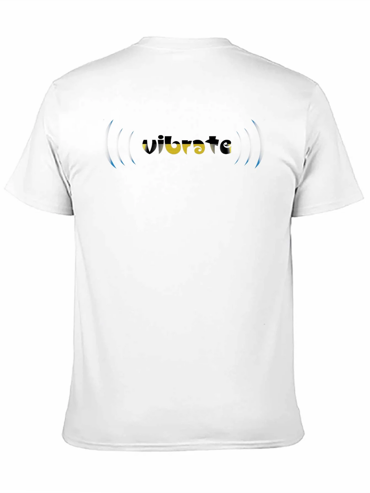 Vibrate Graphic Tee - Black Cotton Blend T-Shirt product image 10