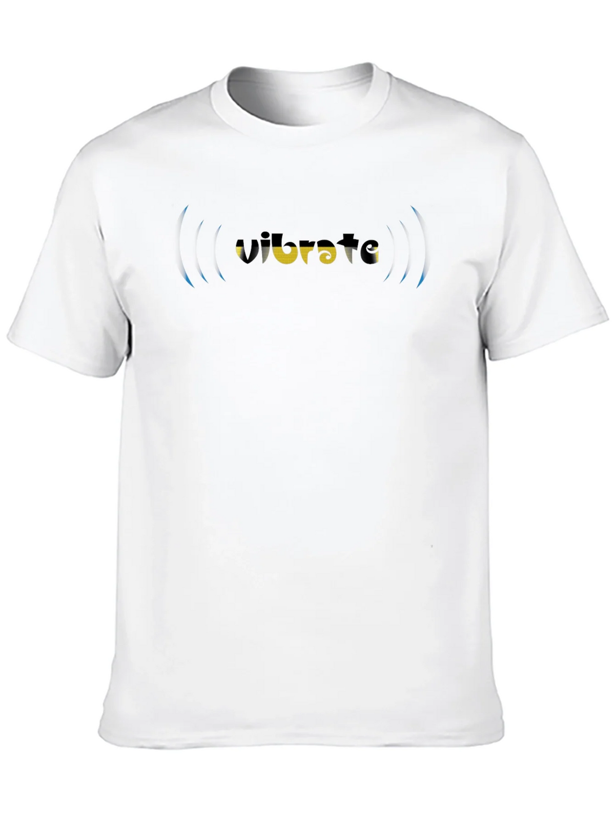 Vibrate Graphic Tee - Black Cotton Blend T-Shirt product image 9