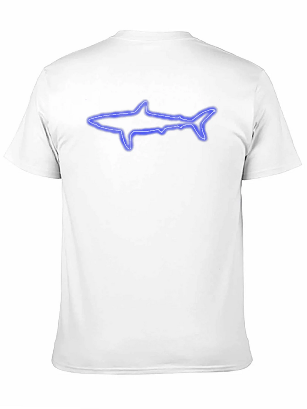 Neon Shark Graphic Black T-Shirt product image 10