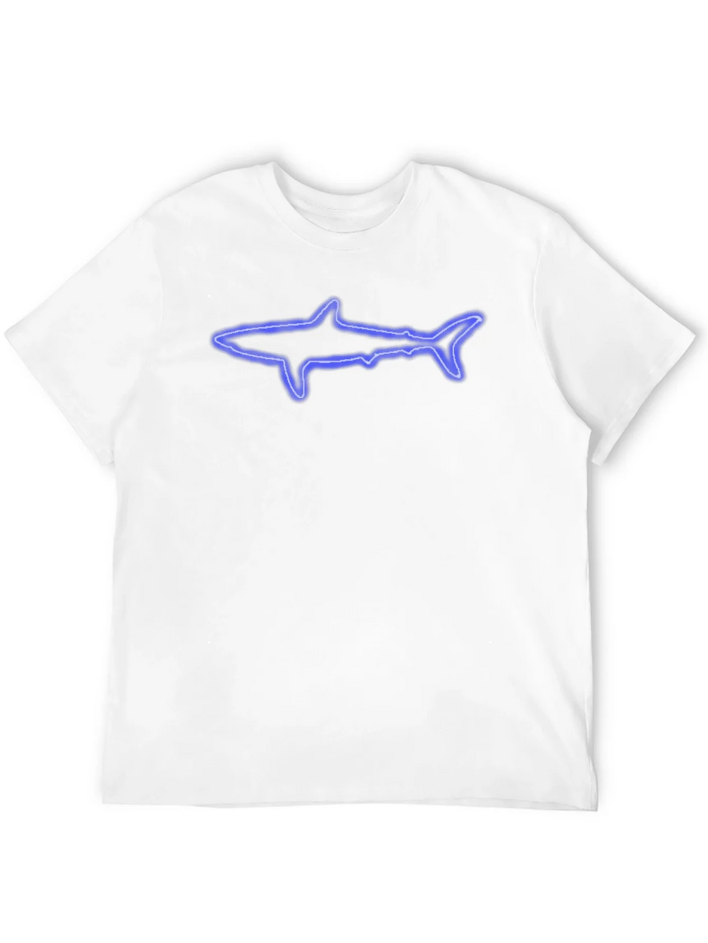 Neon Shark Graphic Black T-Shirt product image 11