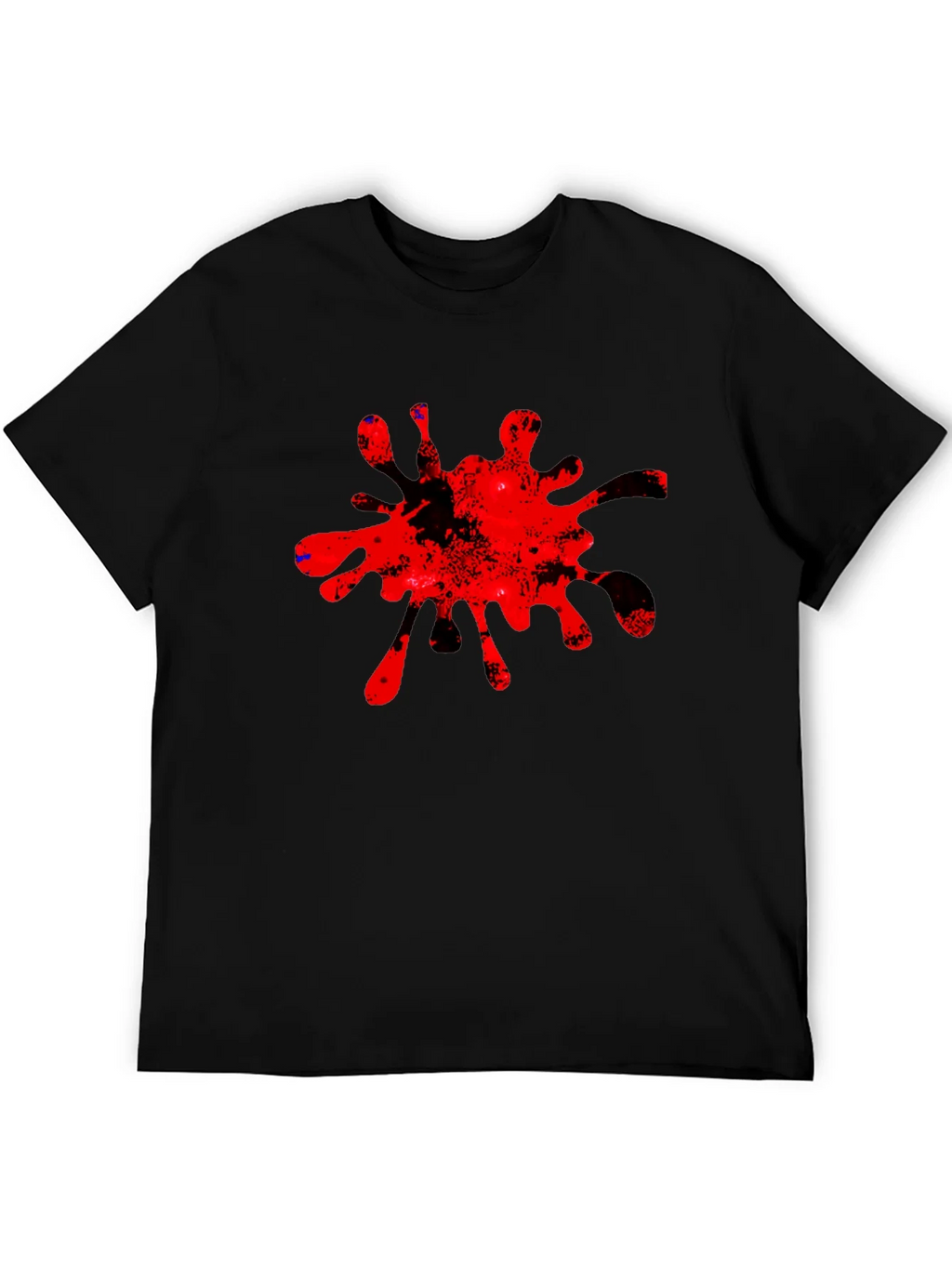 Bold Red Splatter Graphic Tee - Casual Cool product image 5