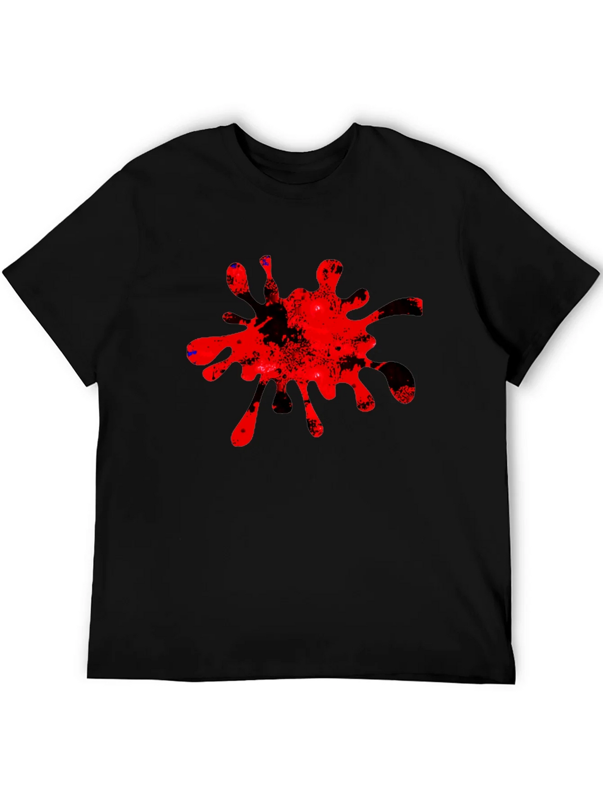 Bold Red Splatter Graphic Tee - Casual Cool product image 5