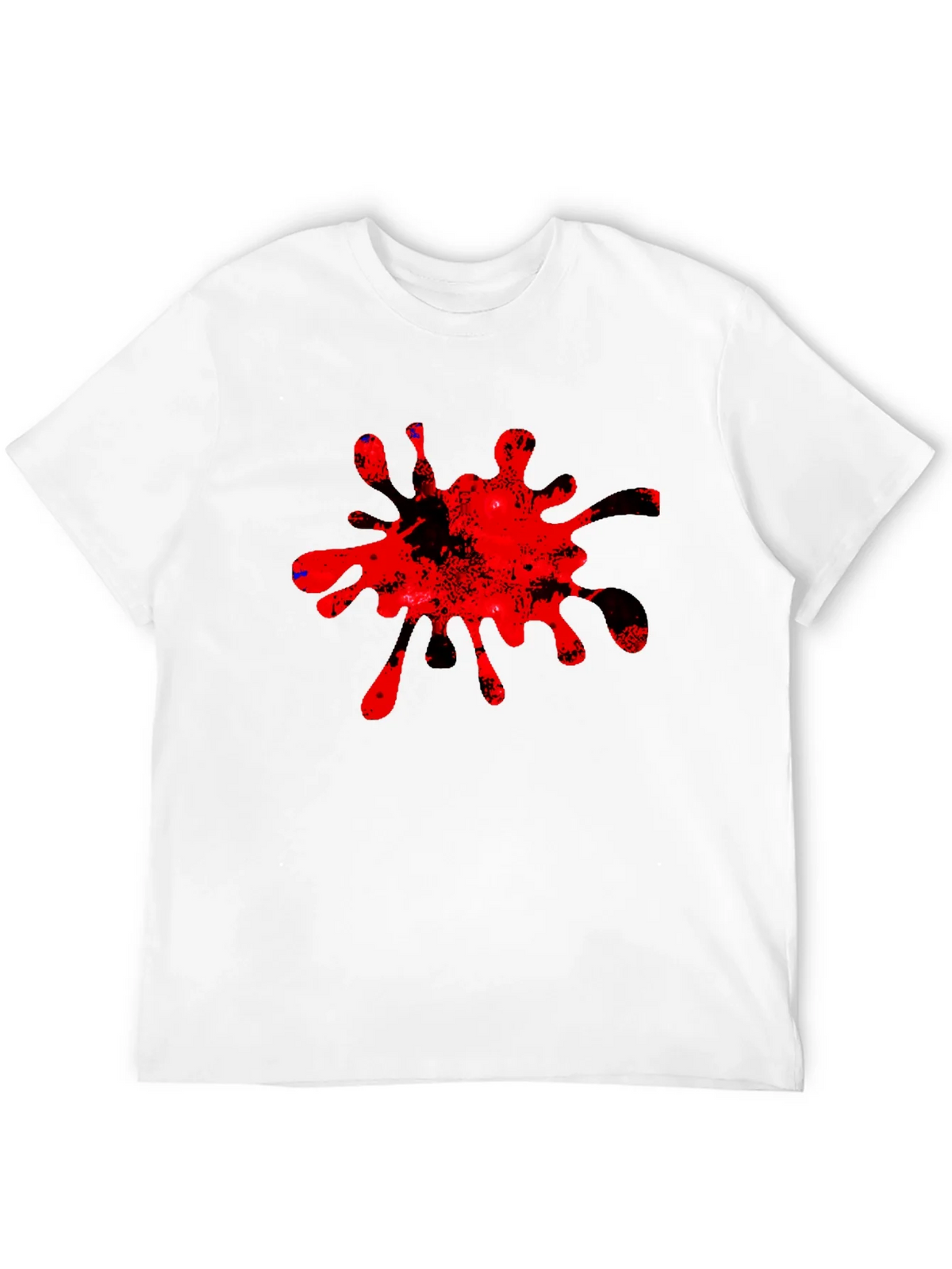 Bold Red Splatter Graphic Tee - Casual Cool product image 11
