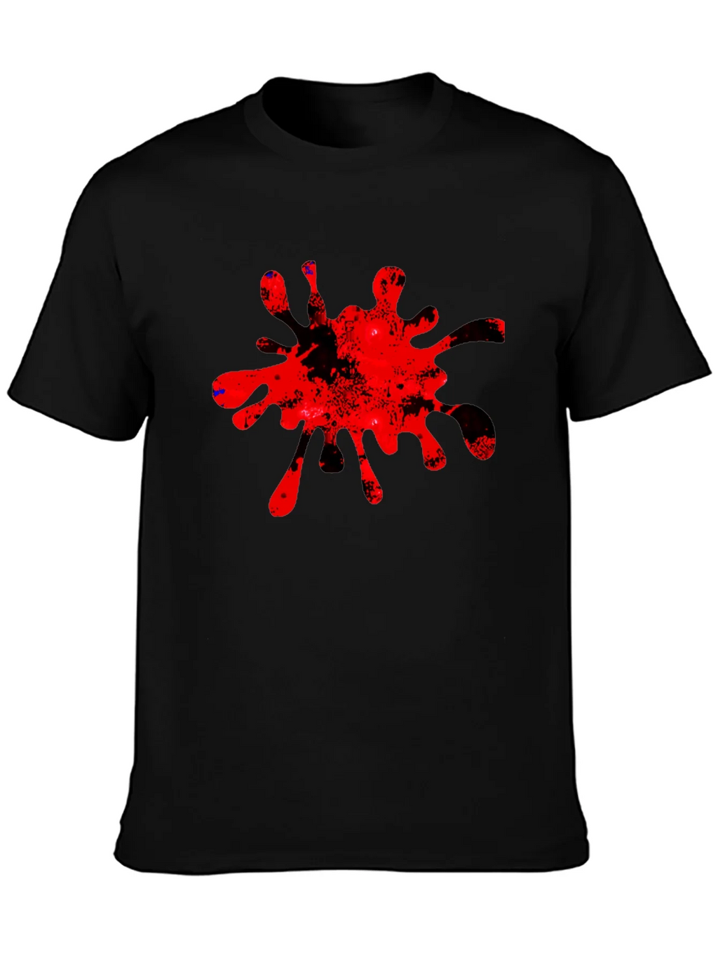 Bold Red Splatter Graphic Tee - Casual Cool product image 3