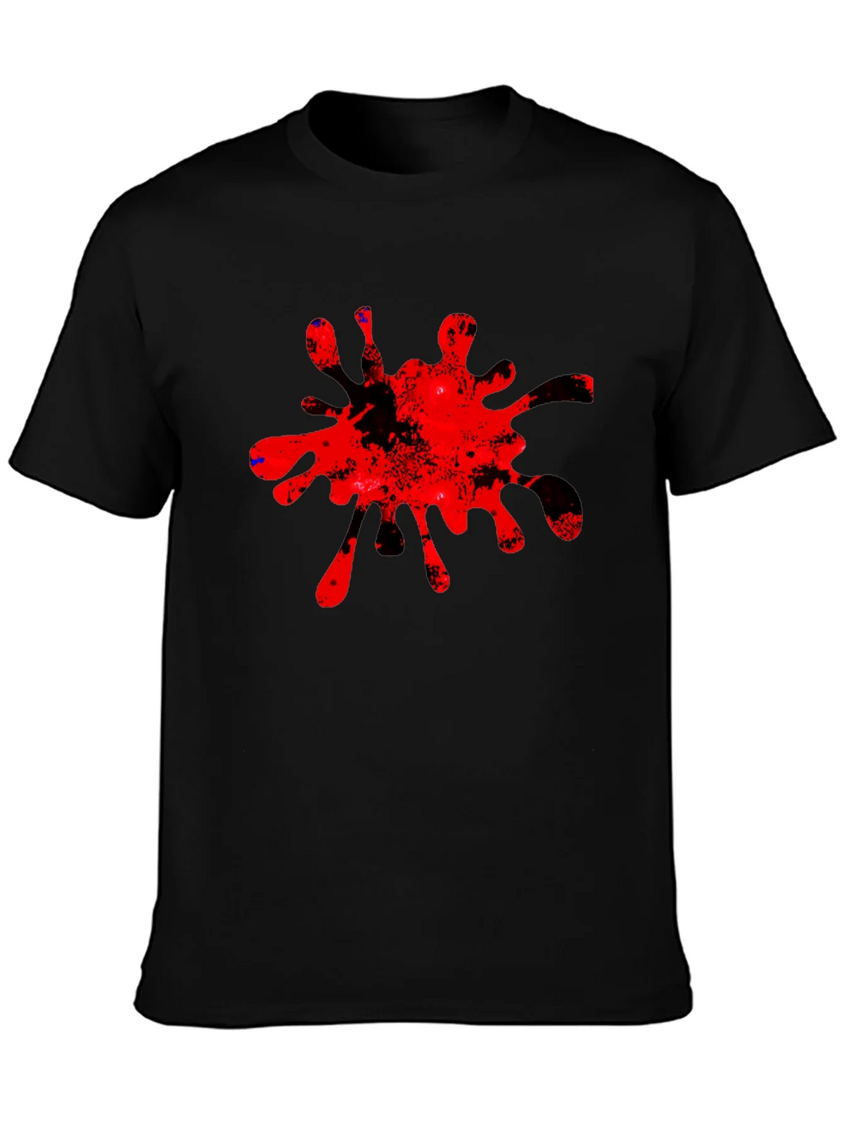 Bold Red Splatter Graphic Tee - Casual Cool product image 3