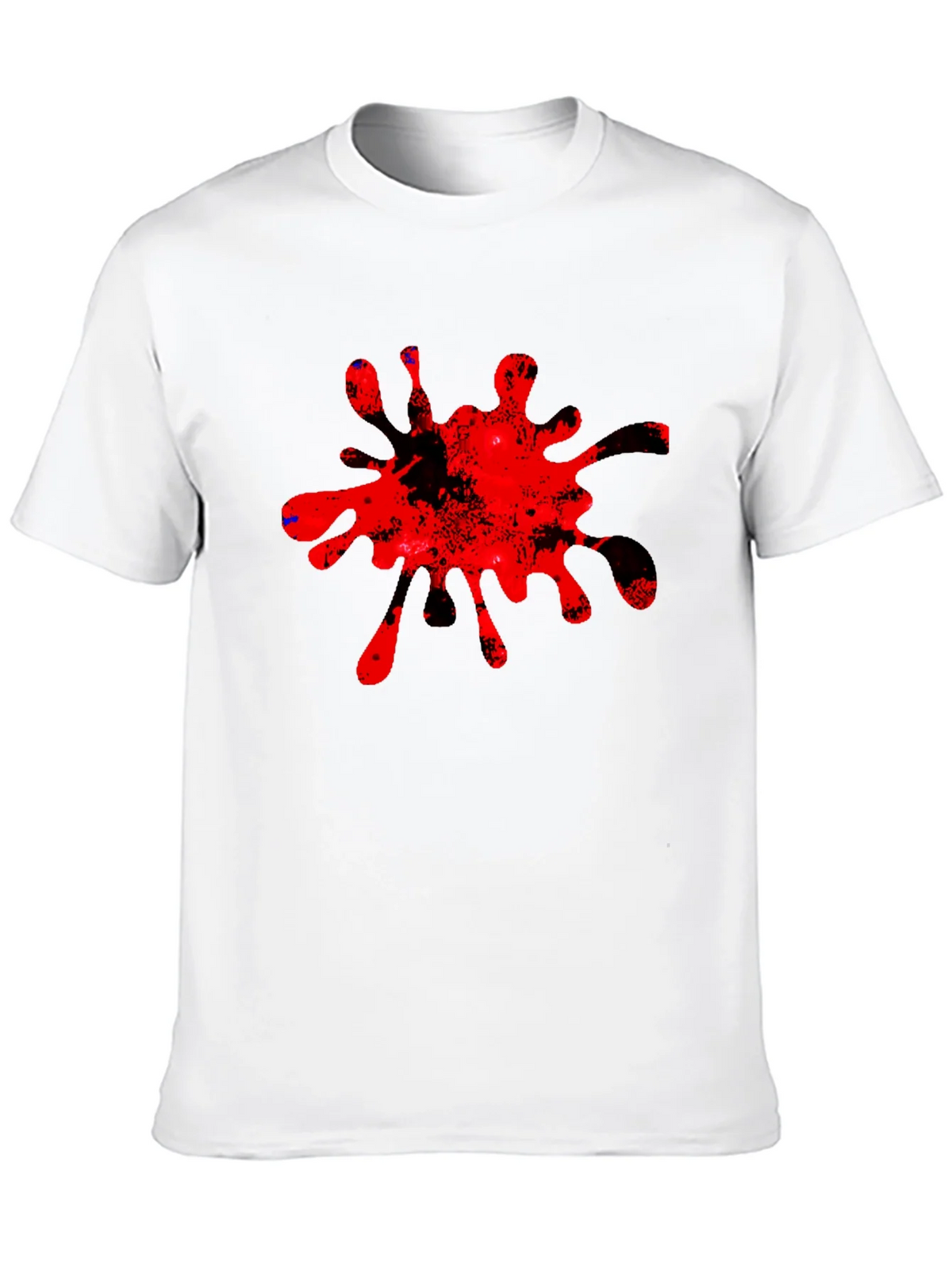 Bold Red Splatter Graphic Tee - Casual Cool product image 9