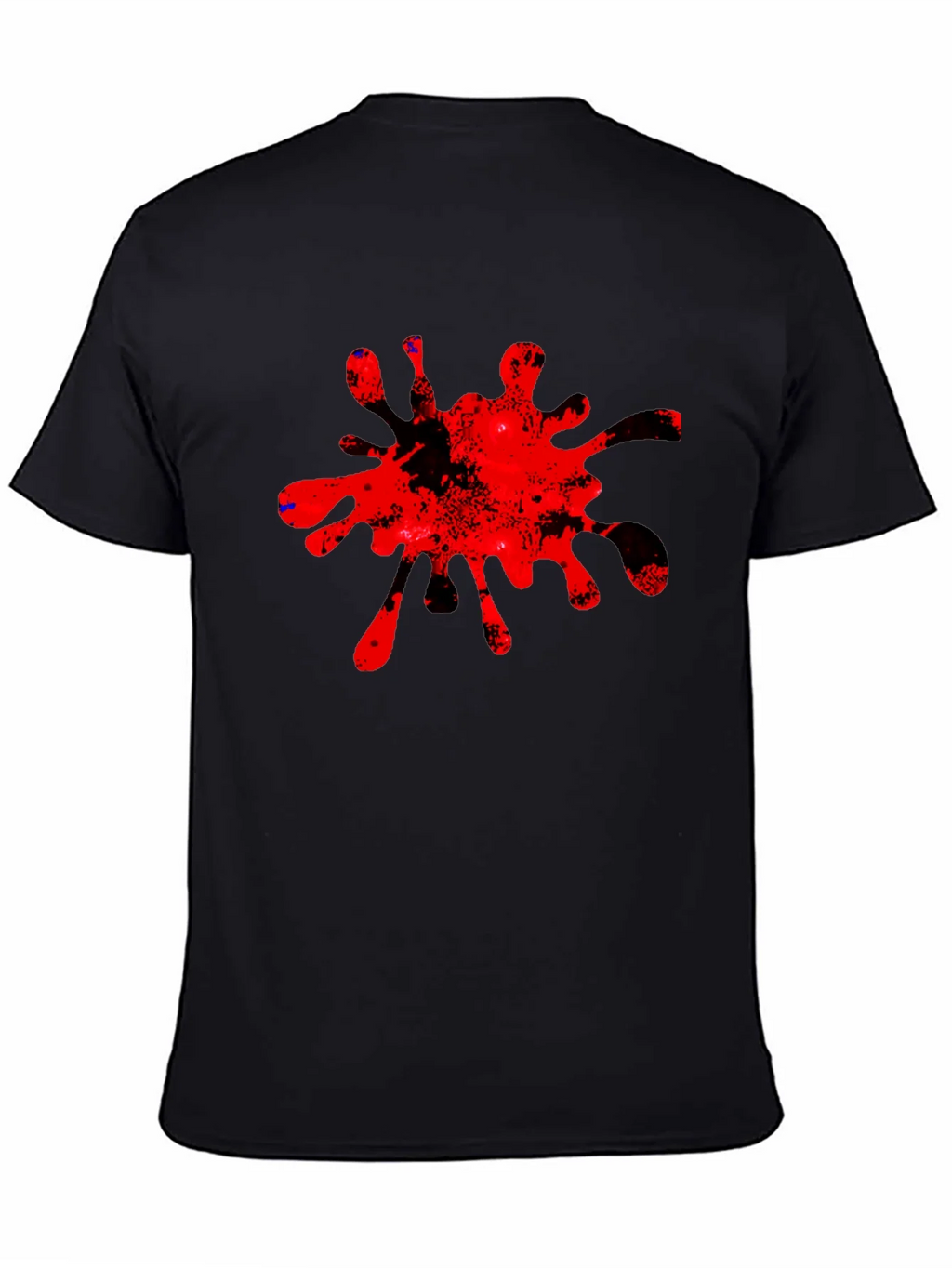 Bold Red Splatter Graphic Tee - Casual Cool product image 4