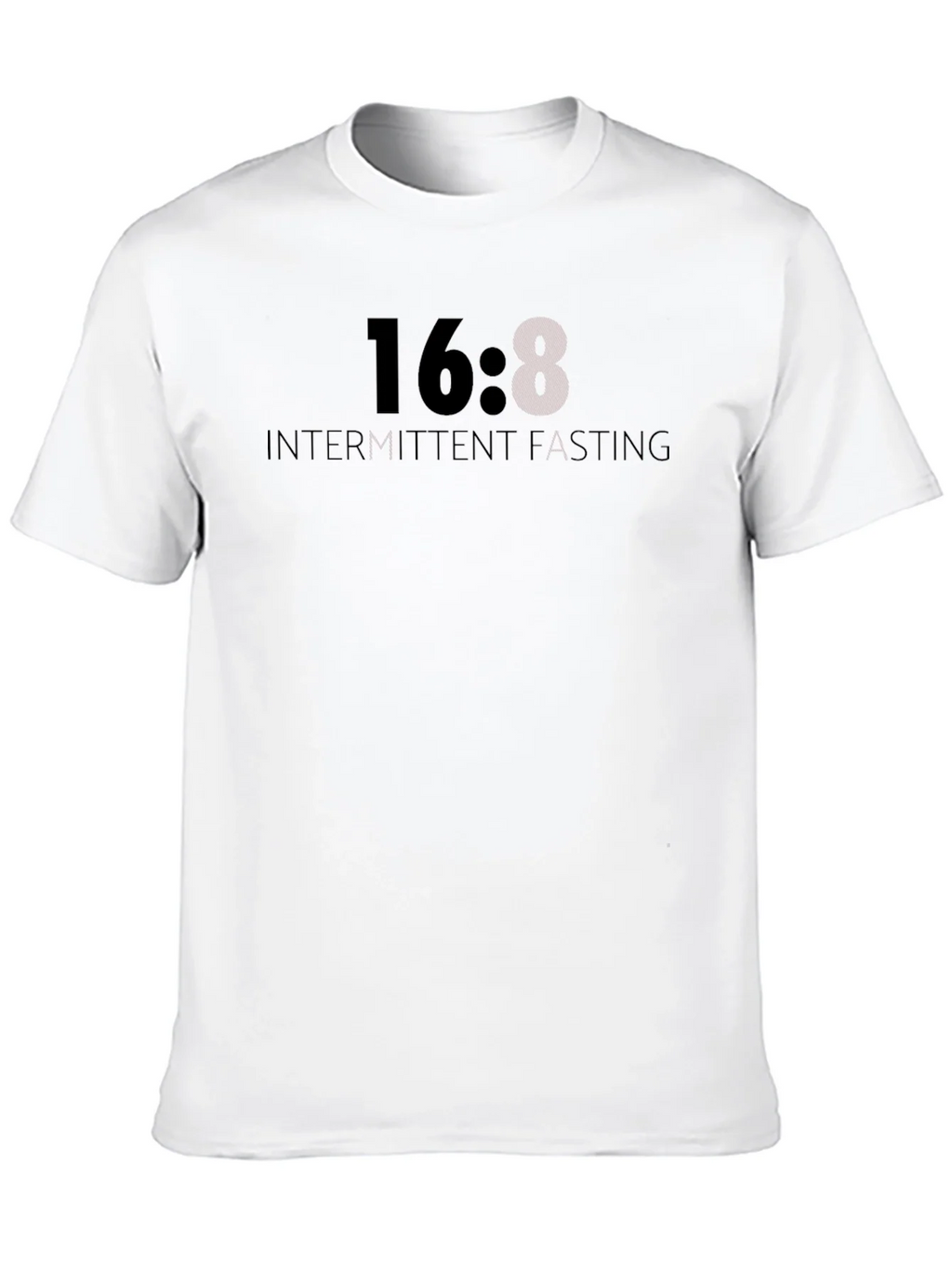 16:8 Intermittent Fasting T-Shirt - Black product image 6