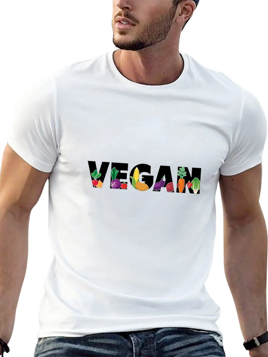 Vegan Vegetable Graphic T-Shirt product image 12