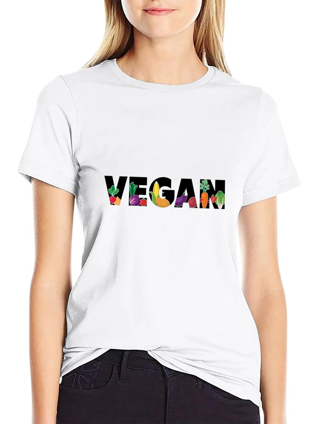 Vegan Vegetable Graphic T-Shirt product image 8