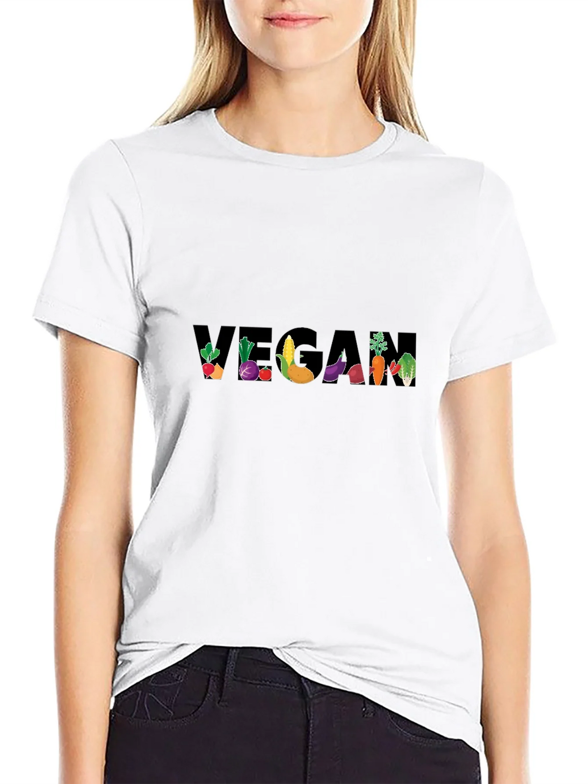 Vegan Vegetable Graphic T-Shirt product image 8