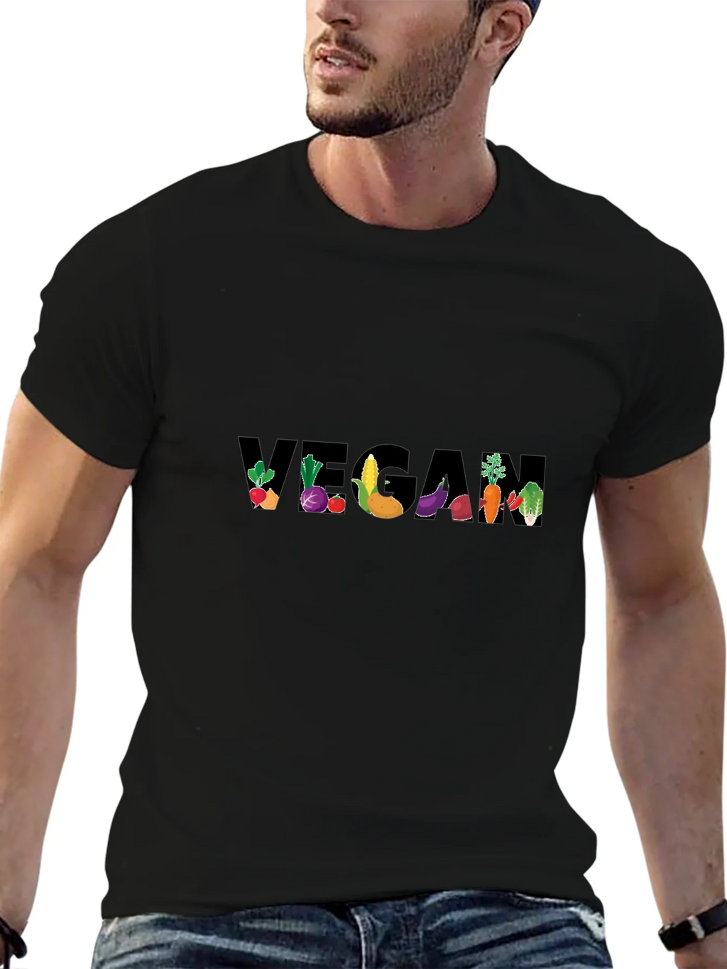 Vegan Vegetable Graphic T-Shirt product image 6