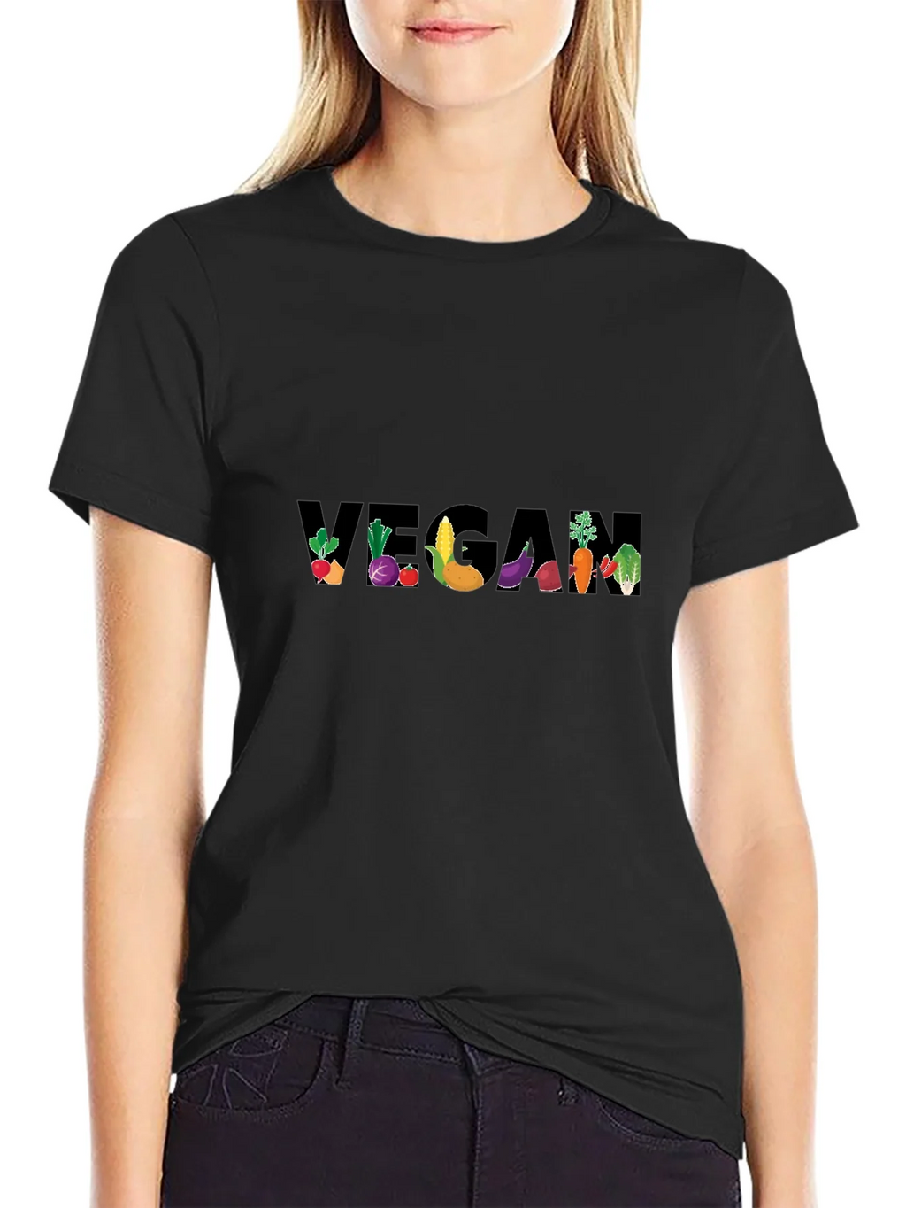 Vegan Vegetable Graphic T-Shirt product image 2