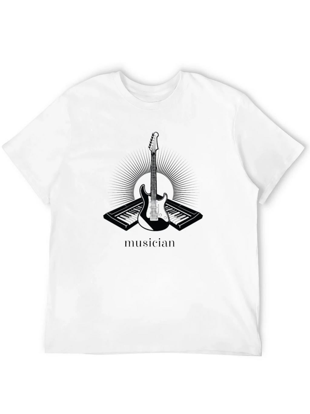 Musician Graphic Print Black T-Shirt product image 11