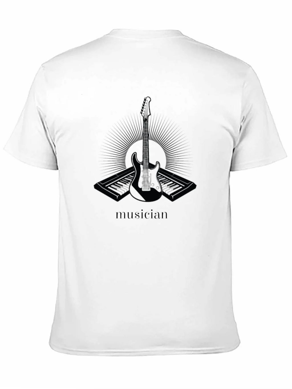 Musician Graphic Print Black T-Shirt product image 10