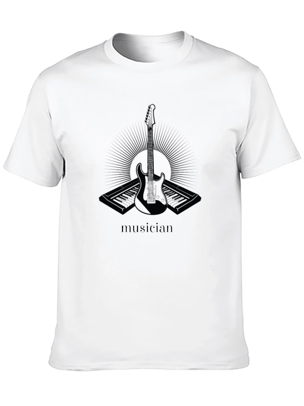 Musician Graphic Print Black T-Shirt product image 9