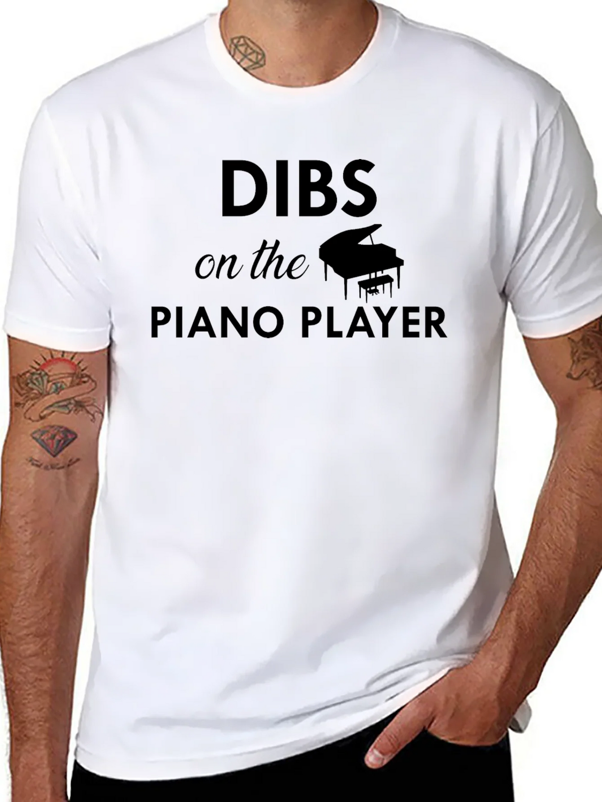 Dibs on the Piano Player T-Shirt - Music Lover Tee product image 7