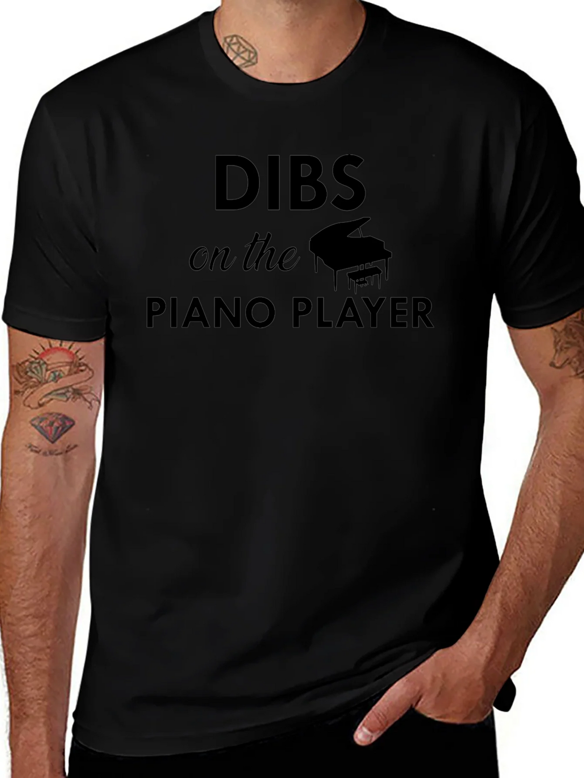 Dibs on the Piano Player T-Shirt - Music Lover Tee product image 1