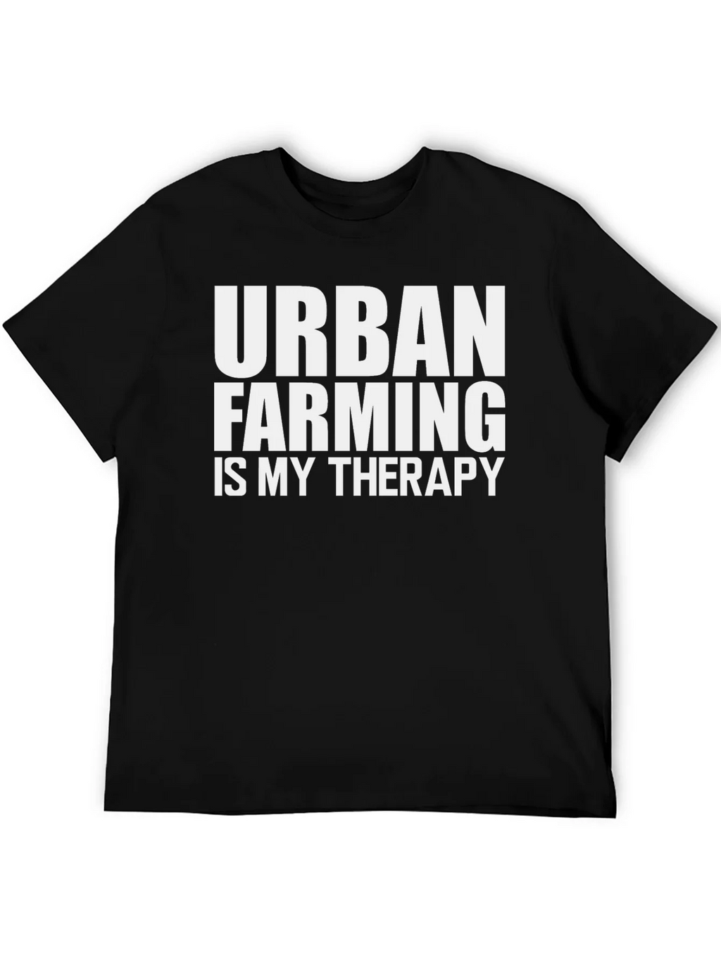 Urban Farming Therapy T-Shirt - Black Cotton Tee product image 5