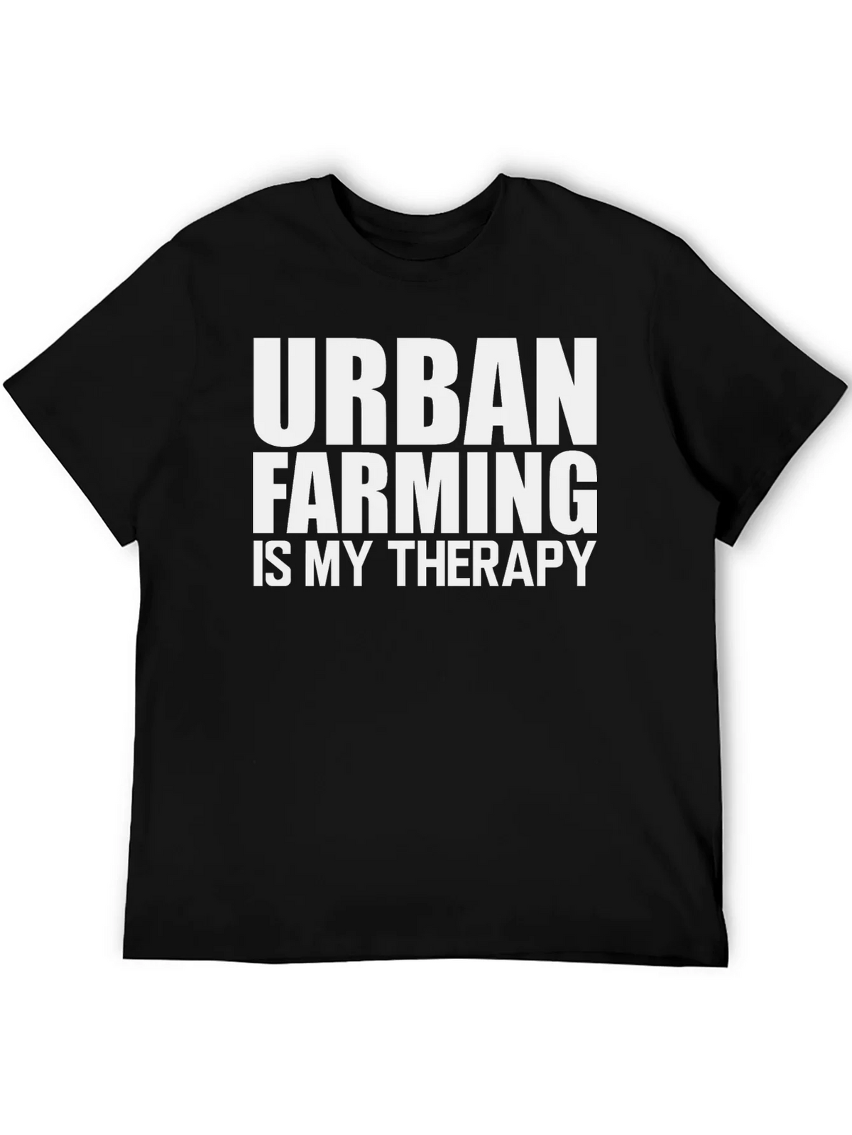 Urban Farming Therapy T-Shirt - Black Cotton Tee product image 5