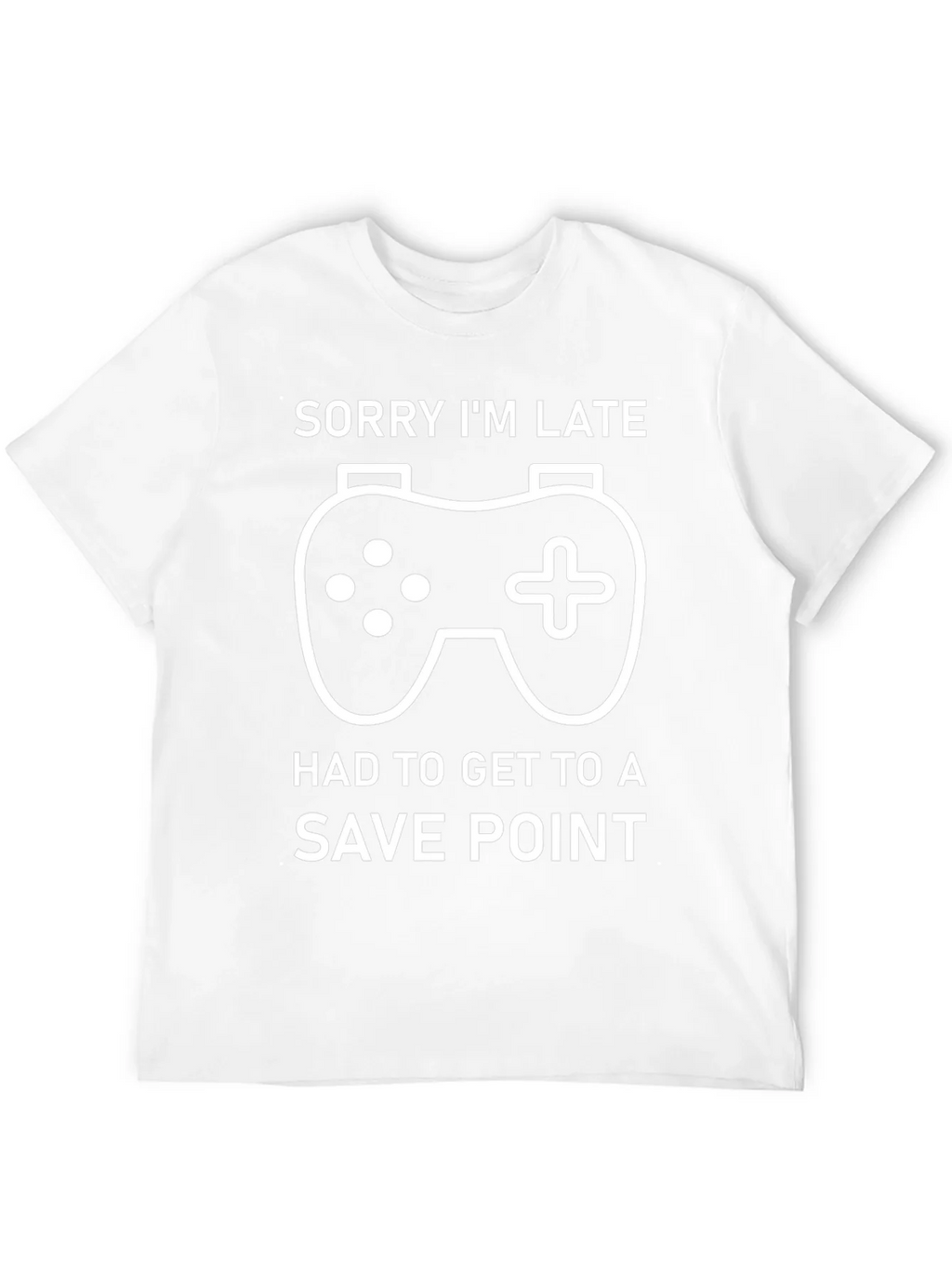 Gamer T-Shirt: Sorry Im Late Save Point Tee product image 11