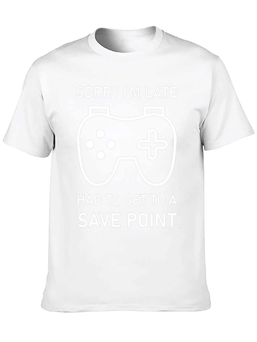 Gamer T-Shirt: Sorry Im Late Save Point Tee product image 9