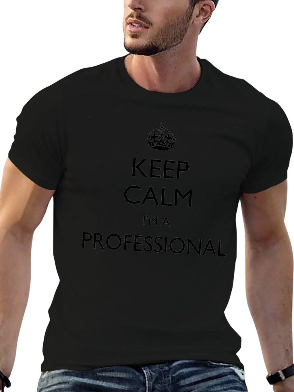 Keep Calm Im A Professional Black T-Shirt product image 6