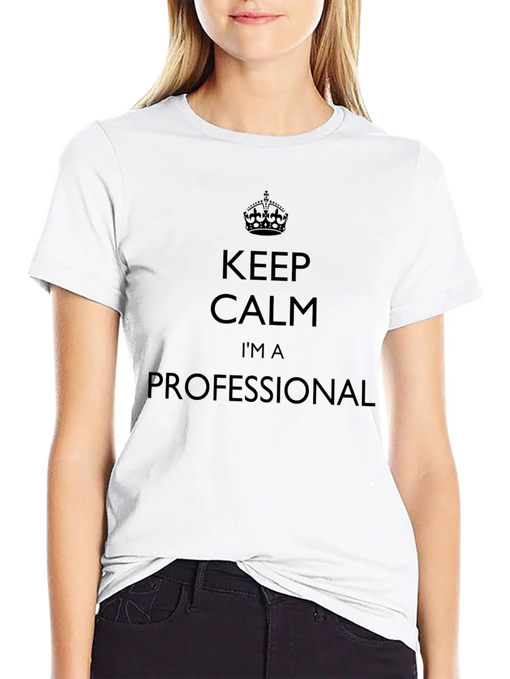 Keep Calm Im A Professional Black T-Shirt product image 8