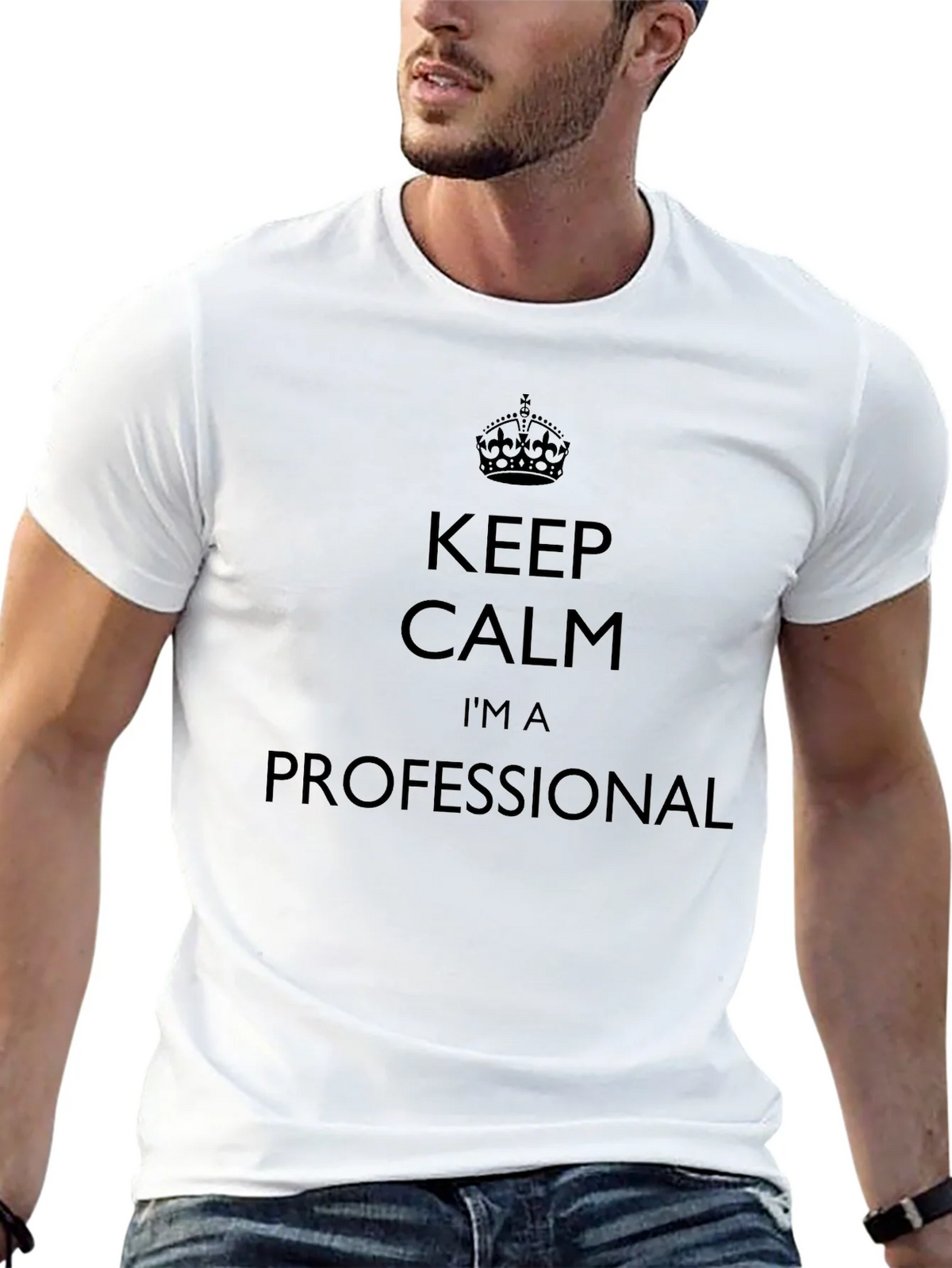 Keep Calm Im A Professional Black T-Shirt product image 12