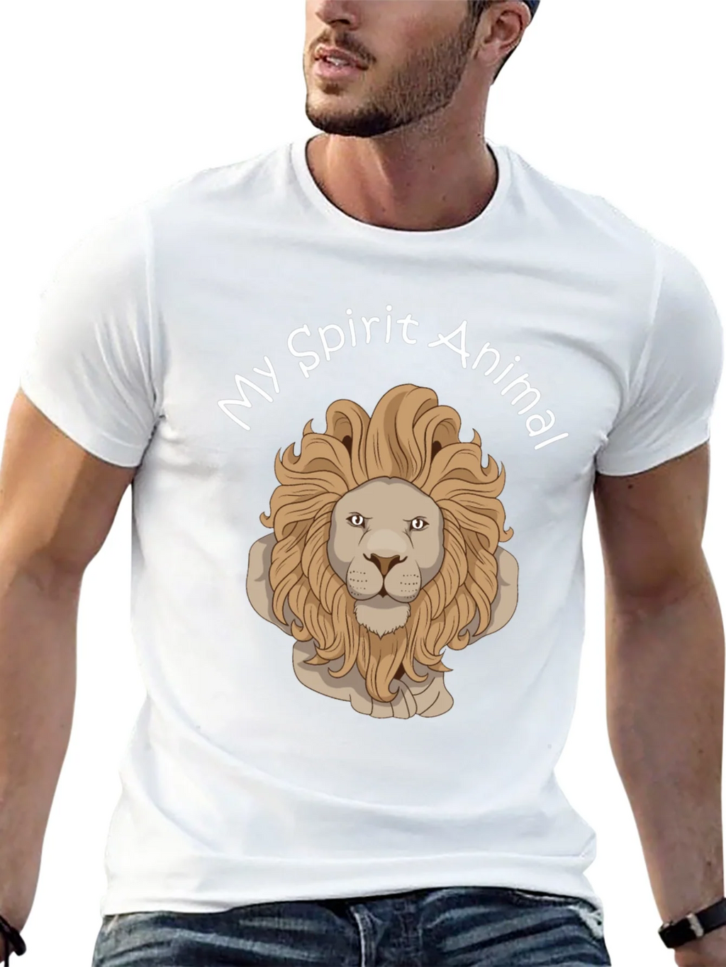 Lion Spirit Animal Graphic T-Shirt product image 12