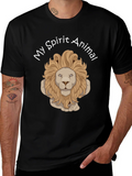 Lion Spirit Animal Graphic T-Shirt product image 1