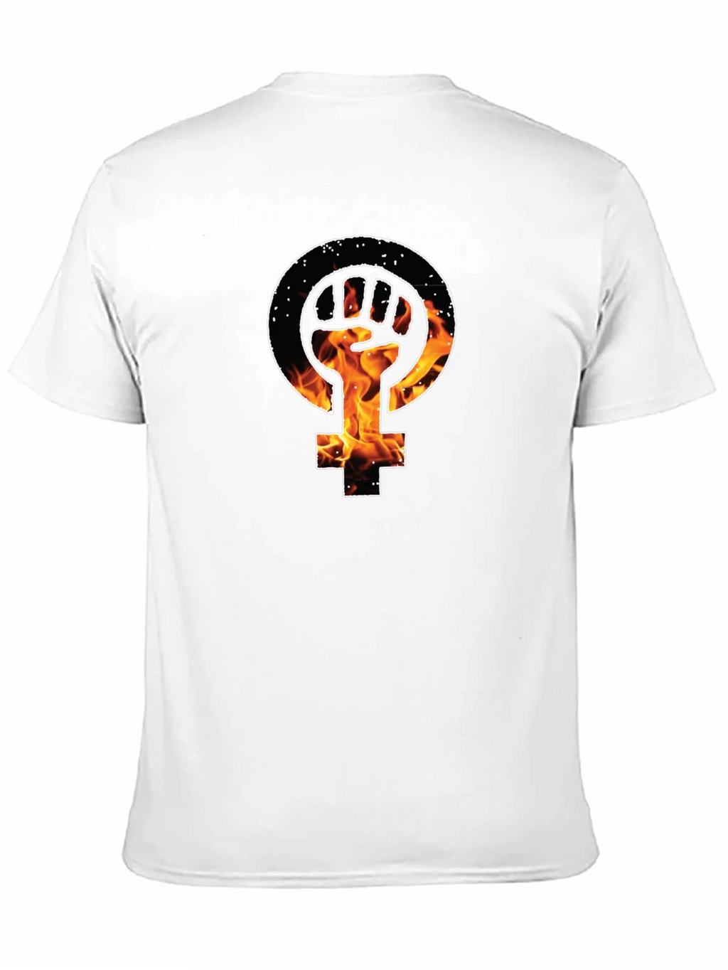 Feminist Fist Fire Black T-Shirt product image 10