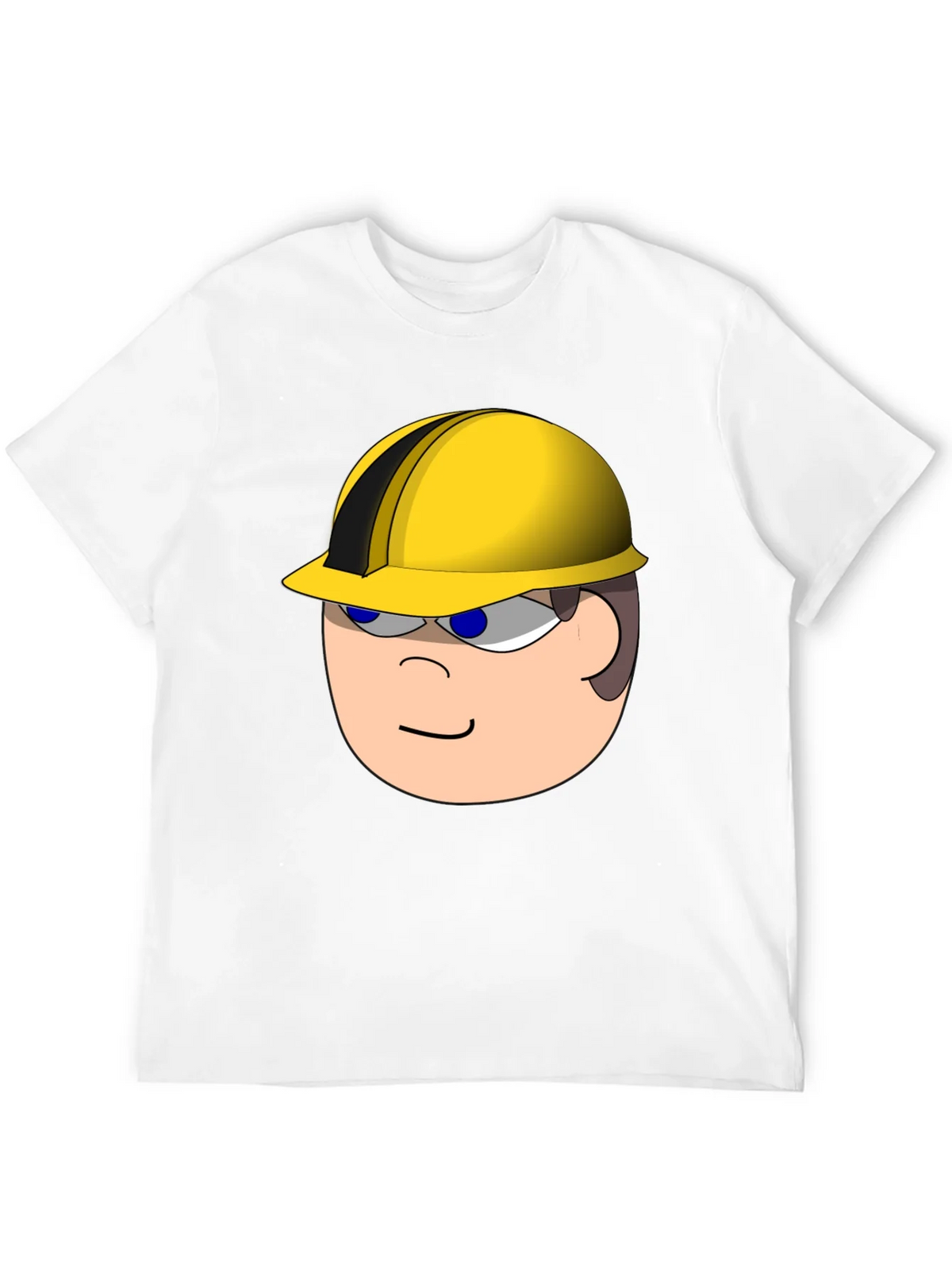 Cartoon Builder T-Shirt - Black Cotton Tee