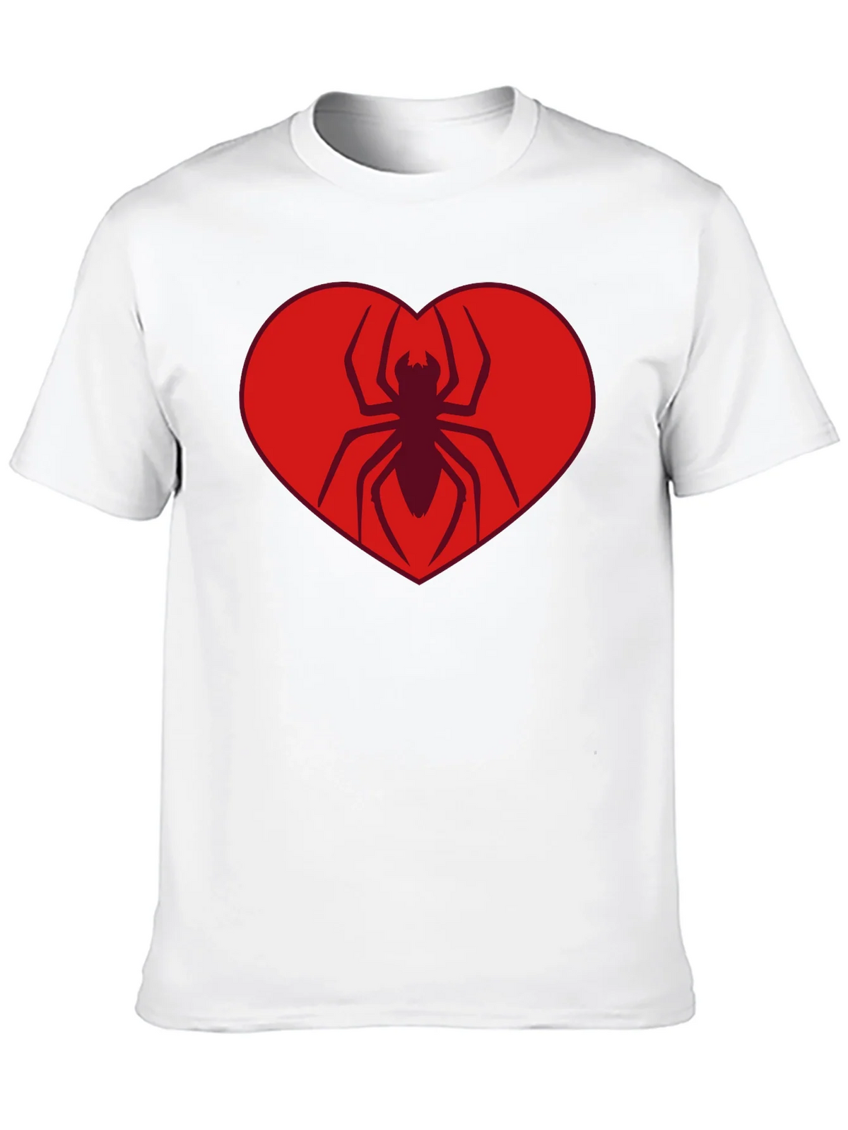 Spider Heart Tee - Cool Graphic Black T-Shirt product image 8